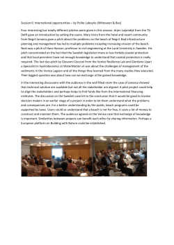 Session 6: International opportunities – by Polite Laboyrie