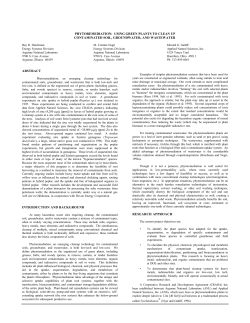Phytoremediation Article 1998 - Applied Natural Sciences, Inc.