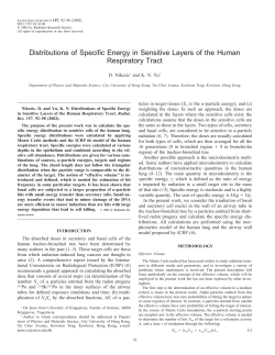 Distributions of Specific Energy in Sensitive Layers of the