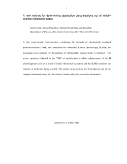 A new method for determining absorption cross