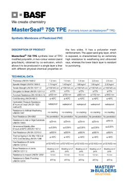 MasterSeal&reg; 750 TPE (Formerly known as Masterpren&reg; TPE