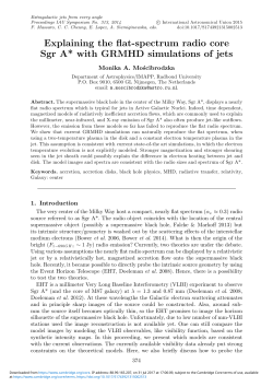 Explaining the flat-spectrum radio core Sgr A* with GRMHD