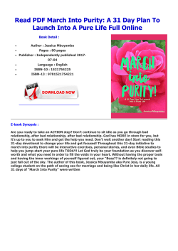 Read PDF March Into Purity: A 31 Day Plan To