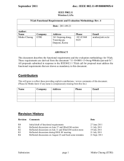 11/0905r4 TGah functional requirements and