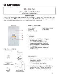 IS-SS-CI - Aiphone Corporation