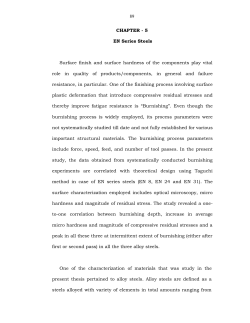 89 CHAPTER - 5 EN Series Steels Surface finish and