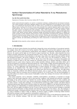 Surface Characterization of Carbon Materials by X