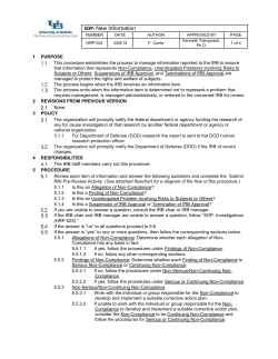 HRP-024-SOP-New Information
