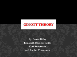 Ginott Theory - ClassroomMgmtMeuth