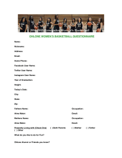 Prospective Student Women`s Basketball