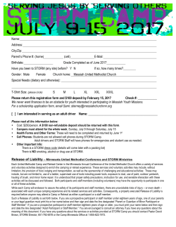 (cell) E-Mail: Birthdate: Grade Completed as of June 2017 Have you