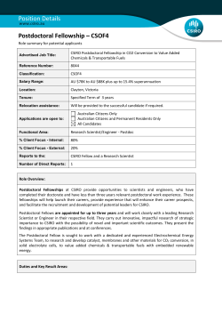 Postdoctoral Fellowship