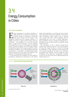 Energy Consumption in Cities