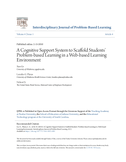 A Cognitive Support System to Scaffold Students - Purdue e-Pubs