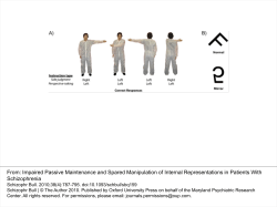 Impaired Passive Maintenance and Spared Manipulation of Internal