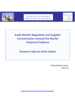Audit Market Regulation and Supplier Concentration Around the World