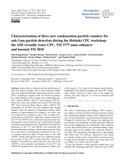 Characterization of three new condensation particle counters for sub