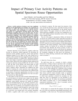 Impact of Primary User Activity Patterns on Spatial Spectrum
