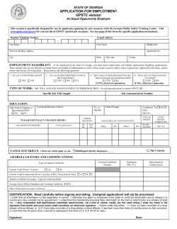 Complete information on searching for jobs with the State