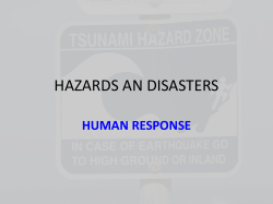HAZARDS AN DISASTERS