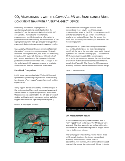 CO2 MEASUREMENTS WITH THE CAPNOVUE M1ARE