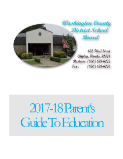 2017-18 Parent Guide - Washington County School District