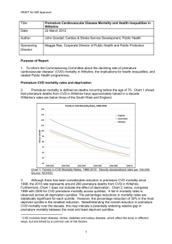 Premature - Wiltshire Intelligence Network