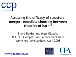 Assessing the efficacy of structural merger remedies: choosing