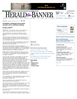 Firefighter Challenge team takes second