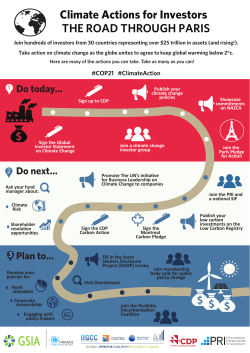 Climate Actions for InvestorsCC4 - Global Sustainable Investment