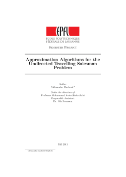 Approximation Algorithms for the Undirected Travelling Salesman