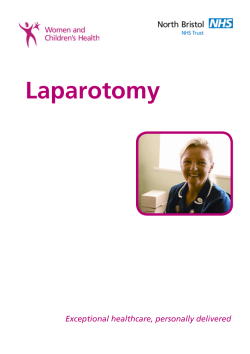 Laparotomy - North Bristol NHS Trust