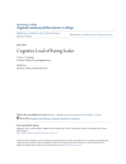 Cognitive Load of Rating Scales