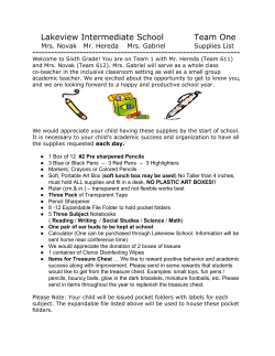 Lakeview Intermediate School Team One