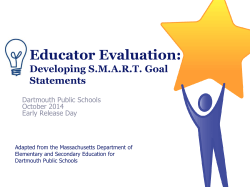 ESE SMART Goals Workshop PPT