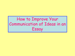 Essay Toolkit