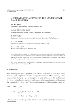 A probabilistic analysis of the multiknapsack value function