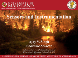 Sensors and Instrumentation - Fire Protection Engineering