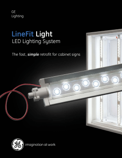 GE LED Signage Lighting Tetra LineFit Light &mdash; Data