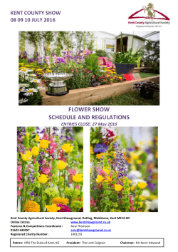 application form for the flower tent kent county show 2016
