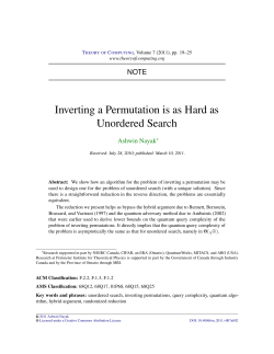 Inverting a Permutation is as Hard as Unordered Search