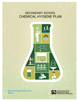Chemical Hygiene Plan Template for Schools. Review completed by