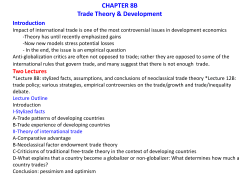 Chapter 8B Power Point - Trade Theory and Development