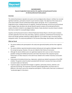 Baycrest longitudinal study examines the cognitive and