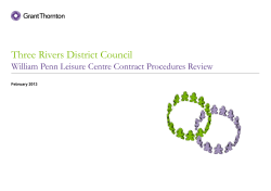 Draft for discussion - Three Rivers District Council