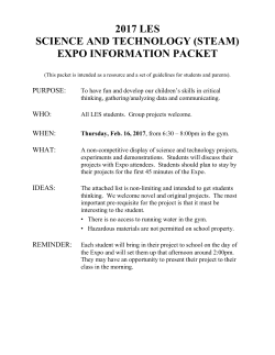 2017 les science and technology (steam) expo information packet