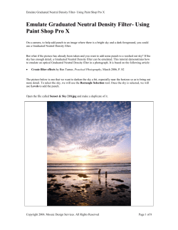 Emulate Graduated Neutral Density Filter