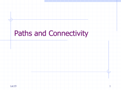 Paths and Connectivity