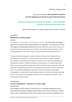 Press release Hanover trade fair 2016