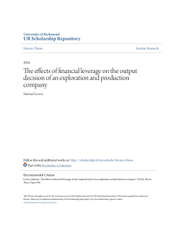 The effects of financial leverage on the output decision of an